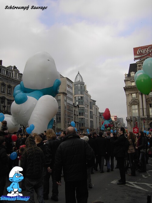 Ballon's Day Parade édition 2009 : les ballons Schtroumpf