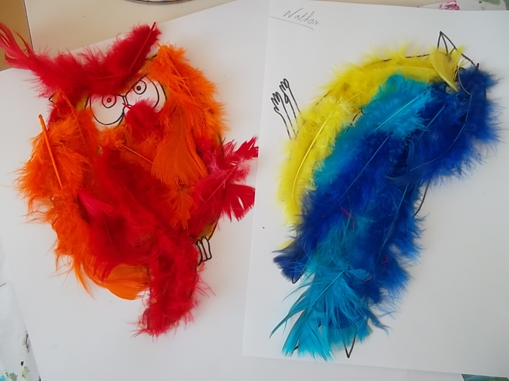 Qielques animaux pour notre fresque "le piano des bois"