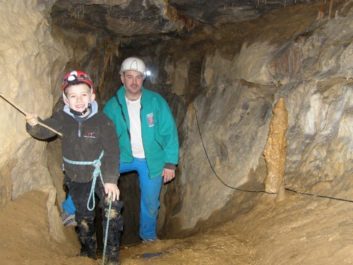 le "ressaut des stalagmites" aux cranes ! 