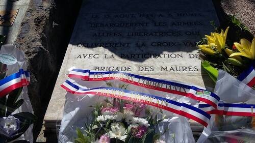 * Cérémonie du 73è anniversaire du Débarquement de la 1ère DFL en Provence