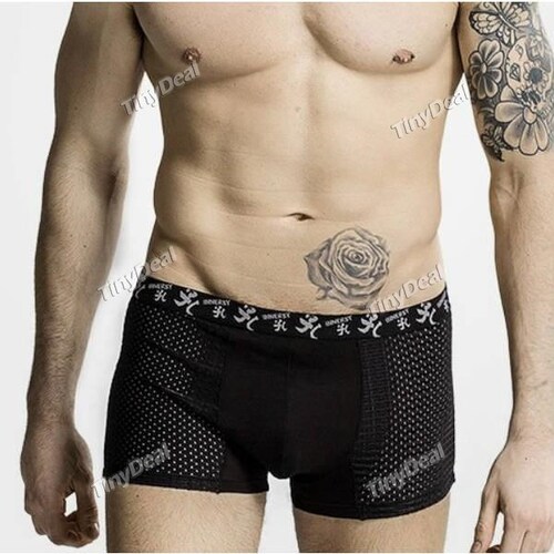  Sexy renflement modale pochette sous-vêtements respirant sport Boxer caleçons malles Shorts pour hommes