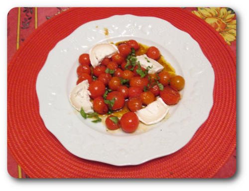 Tomates Cerises Poêlées Au Basilic