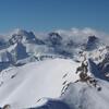 Du sommet du pic de Belonseiche (2297 m), le massif d'Aspe