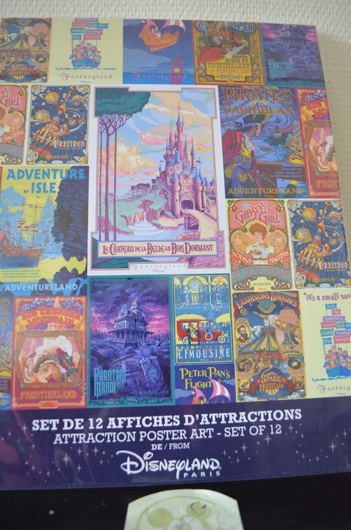 Set d'affiches des attractions de Disneyland Paris