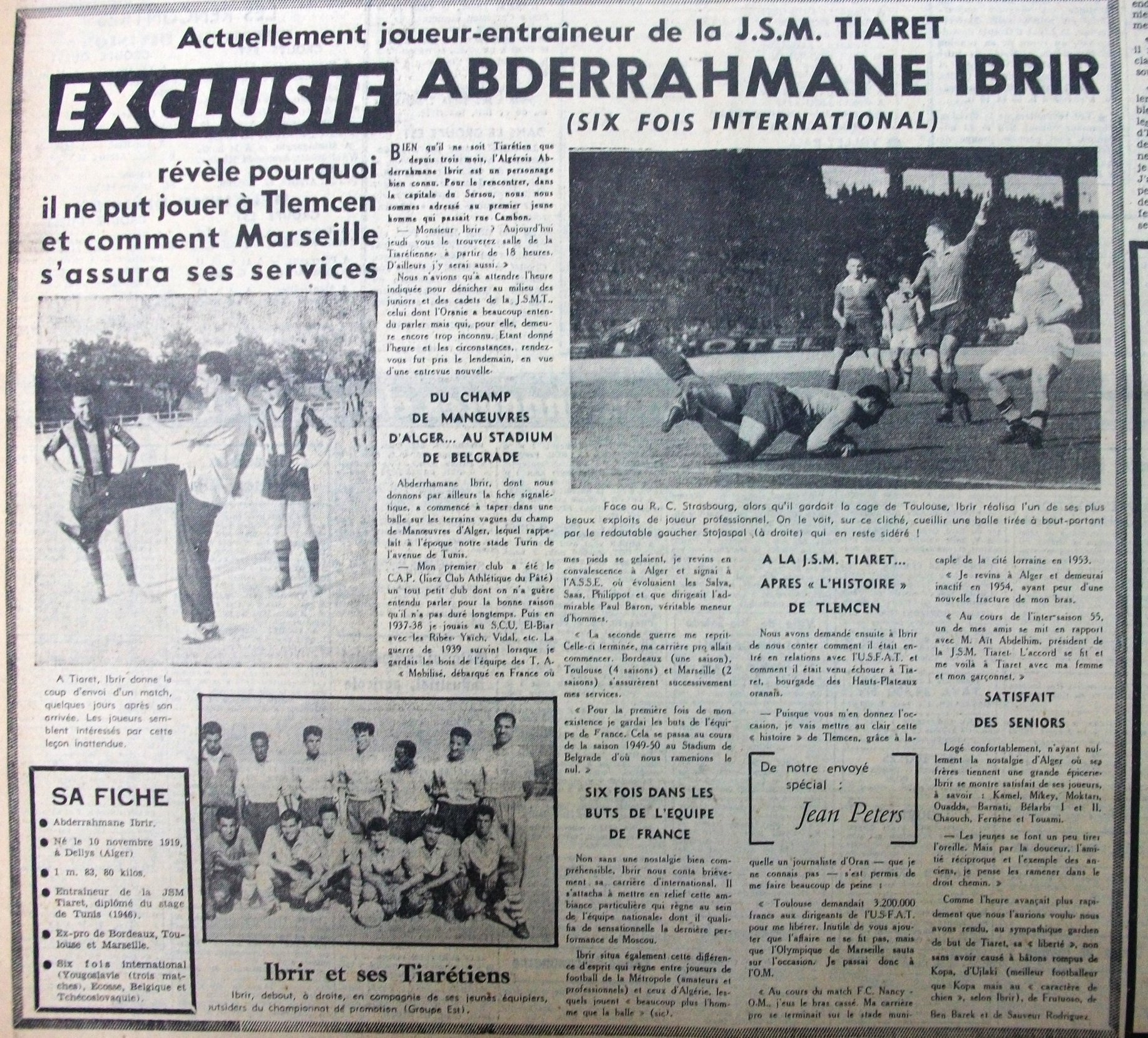 Ibrir Abderrahmane au JSM Tiaret