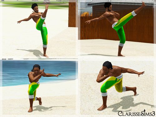 Capoeira poses pack_sims3