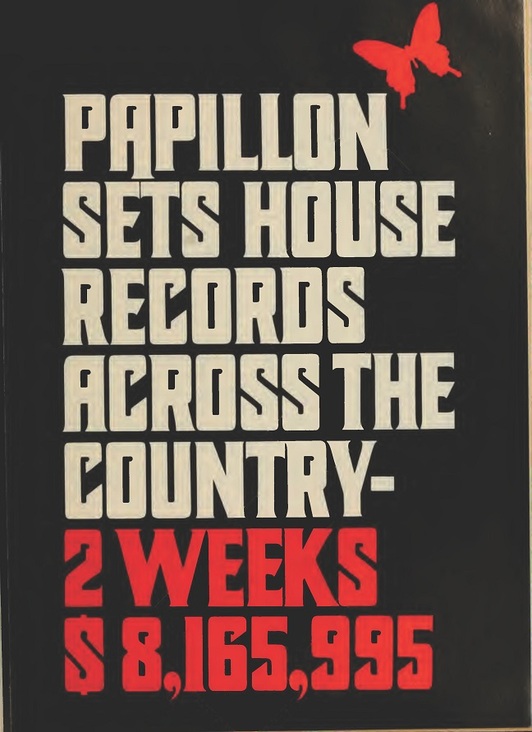 PAPILLON BOX OFFICE USA 1973