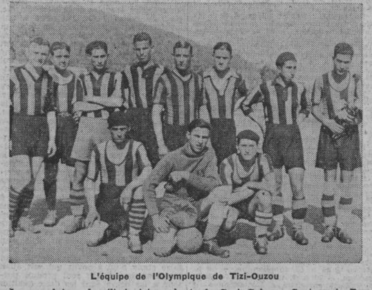 Dimanche 27.9.1936 au Municipal coupe AFN OTO (Olympique Tizi Ouzou
