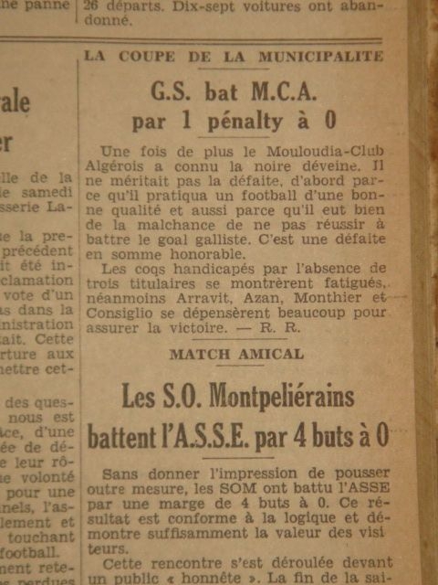 19.6.1932 Finale coupe Municipalité Gallia-MCA 1-0