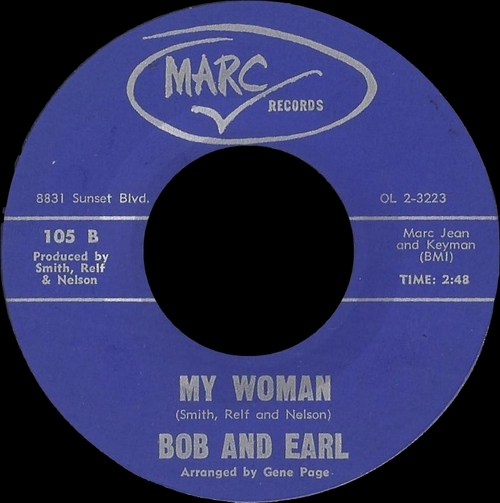 Bob & Earl : CD " The Fabulous Singles Collection 1957-1964 " SB Records DP 90 [ FR ]