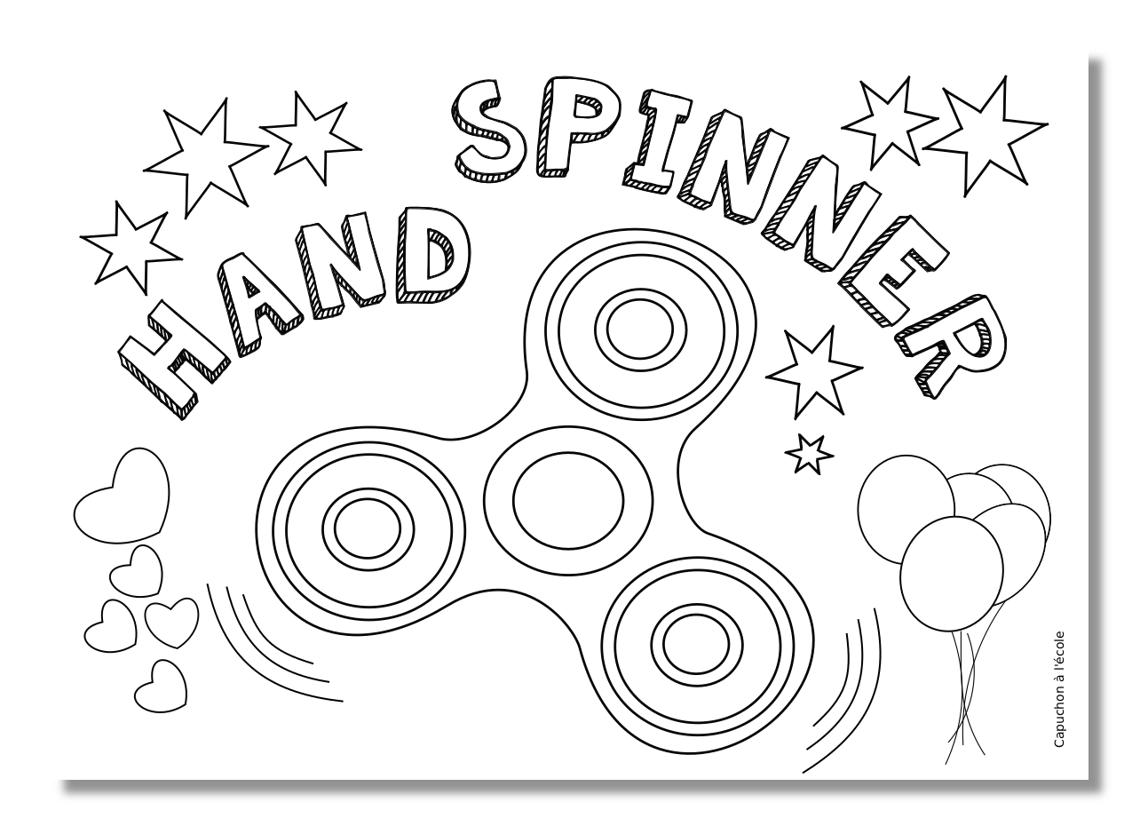Coloriage du hand spinner