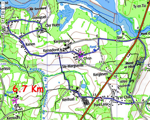 Ce 28 03 2022 , rando à Locoal Mendon .51 randonneurs pour effectuer 7kms dans la campagne .