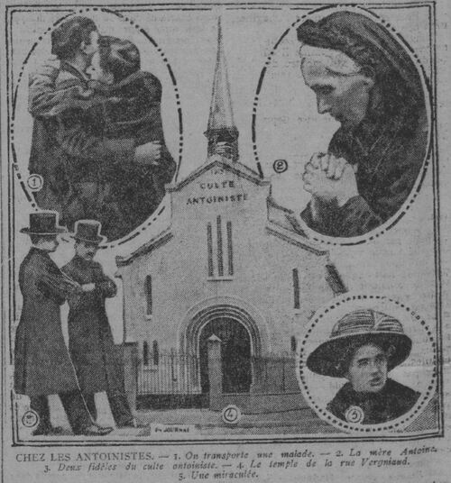 Les Antoinistes à Paris - illustration (Le Journal 27 octobre 1913)