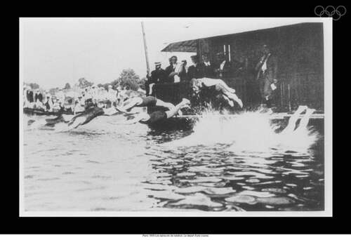 Natation ''le début d’une course'' 1900 © Site officiel des JO.jpg