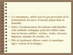 Lutter contre les moustiques : (page 2 de laurent)