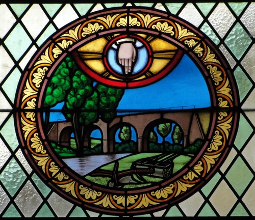 Les vitraux originaux de l'église Saint-Laurent de Sainte Colombe sur Seine