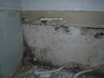 Le mur de la salle de bains