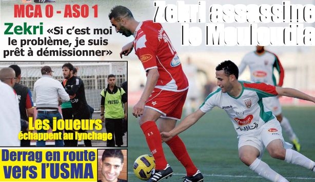 Lundi 6.6.2011 Bologhine MCA-ASO Chlef 0-1