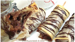 SUCETTES EN STRUDEL AU CHOCOLAT