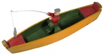 le pêcheur à la ligne et sa barque