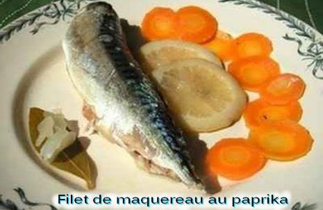 Filet de maquereau au paprika