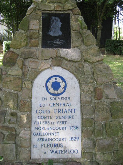 Morlancourt : stèle du général Friant 