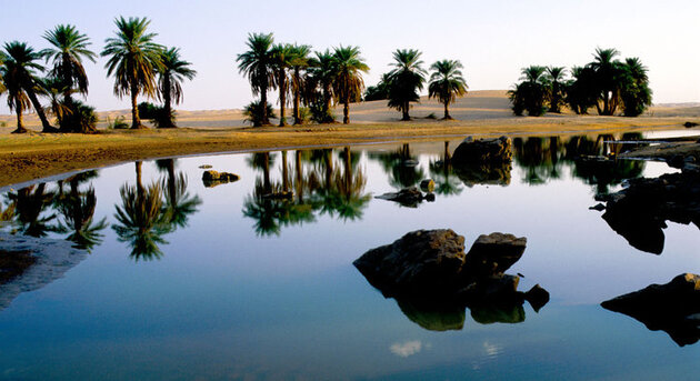 Reflet sur la guelta