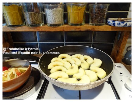 Feuilletée boudin noir aux pommes 