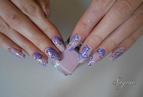 Nail Art Bourgeon de Fleurs