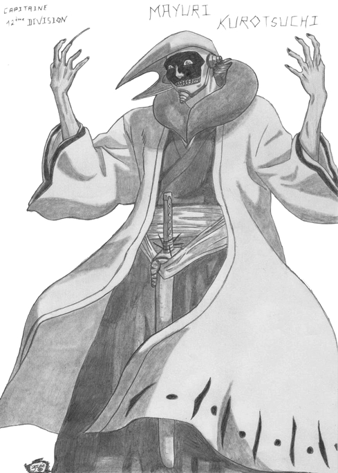 manga bleach - mayuri kurotsuchi