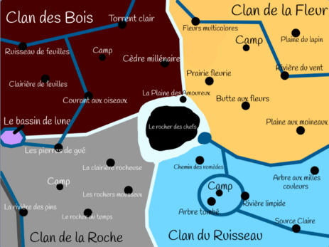 Carte des 4 Clans