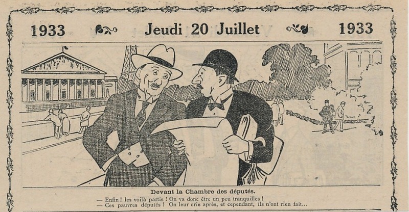 Nos députés en dessins humoristiques de presse (1920 à 1940)