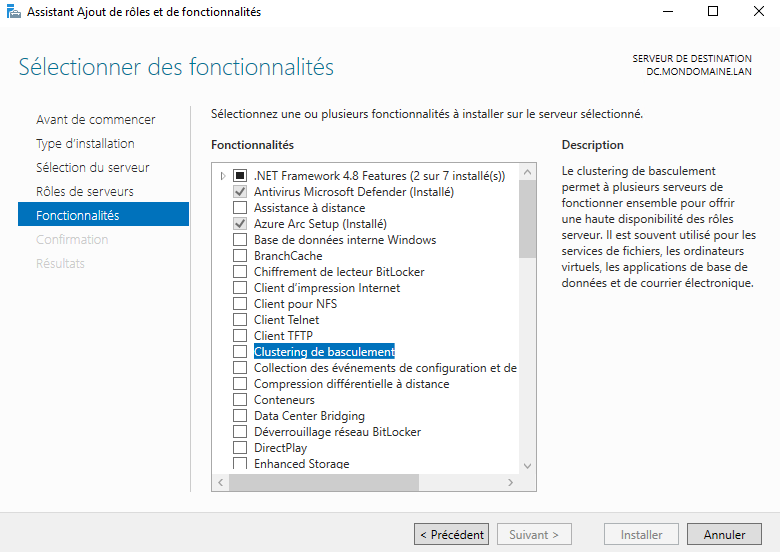 Configurer un serveur SFTP en failover sur Windows Serveur Core 2022
