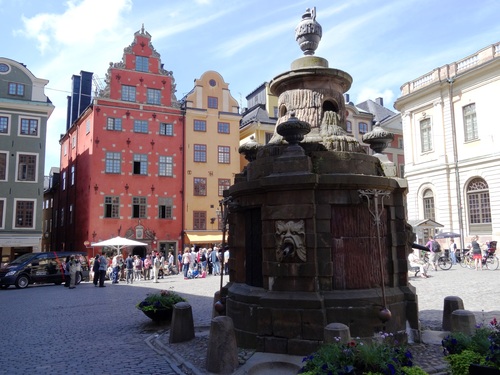 La Grand Place et l'Egise Allemande à Stockholm (photos)