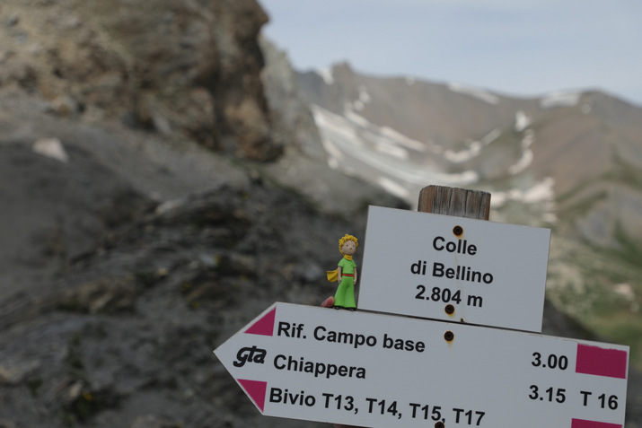Le Petit Prince au Colle di Bellino 2804m, Piémont, Italie 2021