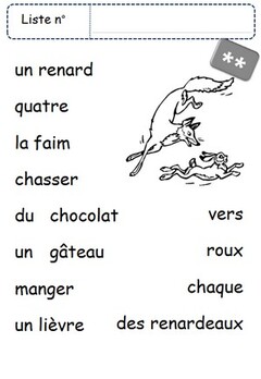 Ortho : Liste de mots