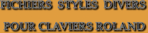  STYLES DIVERS CLAVIERS ROLAND SÉRIE 9773