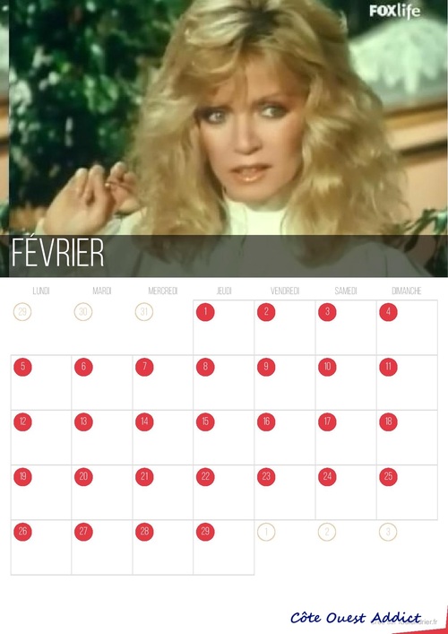 Calendrier avec Abby .