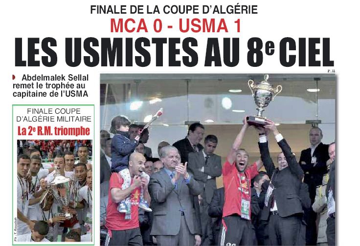 Mercredi 01 mai 2013 finale coupe d\'Algérie MCA-USMA 0-1