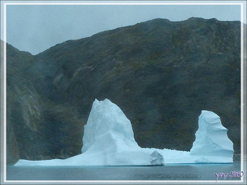 Le paysage est superbe mais la météo ne s'arrange pas, dommage... - Région d'Uummannaq - Groenland