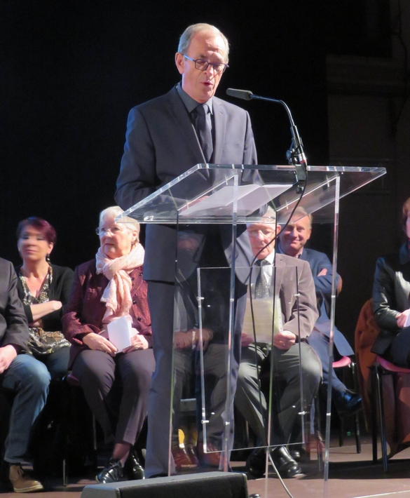  Roland  Lemaire, nouveau maire de Châtillon sur Seine, a présenté ses vœux aux habitants de sa ville