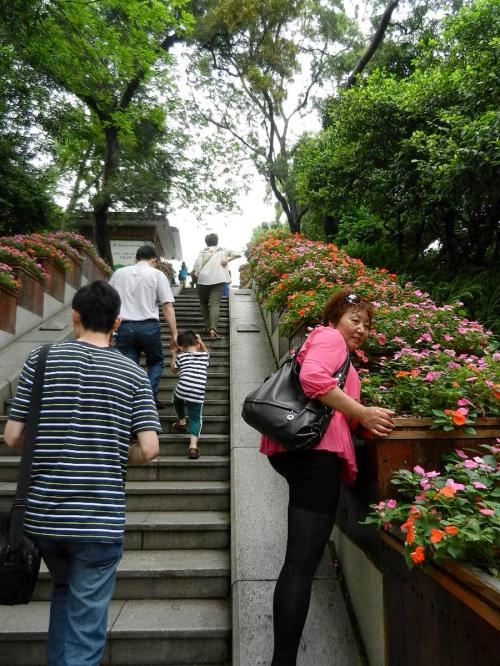 PARC DES CHEVRES ET DES ORCHIDEES A GUANGZHOU AVEC QING ET RENE