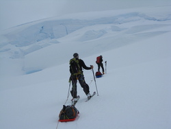 Voile et ski en Antarctique en janvier 2014