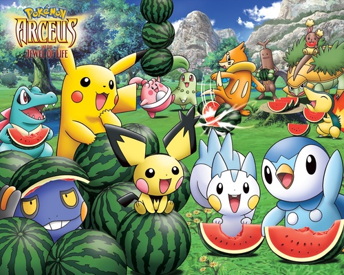 Fond d'écran officiel du 12ème film Pokémon