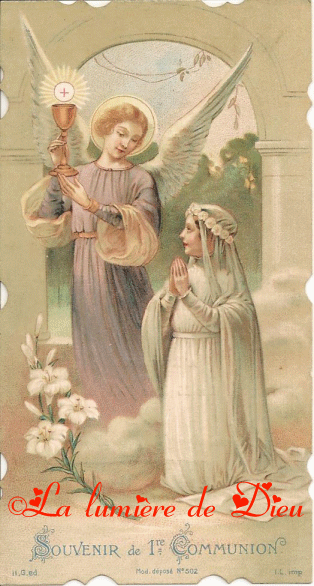 Prière d'une jeune fille la veille de sa première communion