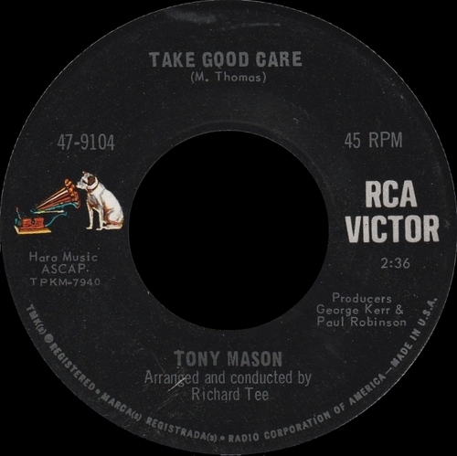 Tony Mason : CD " Take Good Care :The Singles Collection 1966-1967 " Soul Bag Records DP EP 03 [ FR ]