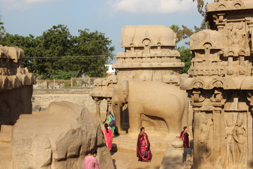 Les cinq rathas de Mahabalipuram
