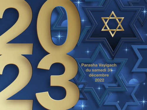 Parasha Vayigach du samedi 31 décembre 2022.