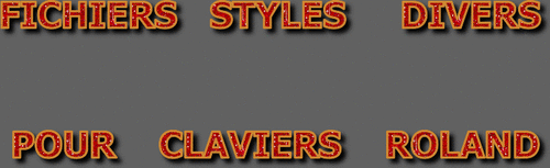 STYLES DIVERS CLAVIERS ROLAND SÉRIE 9007