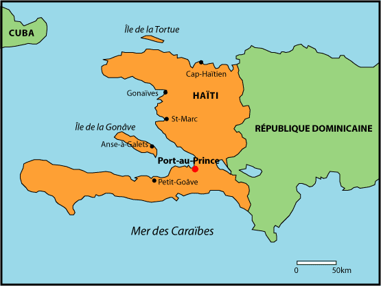 RÃ©sultat de recherche d'images pour "rÃ©publique dominicaine haiti carte"